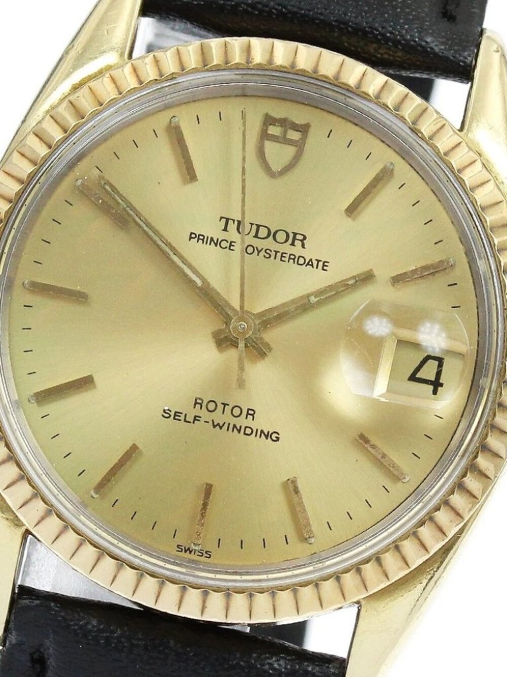TUDOR Prince Oyster Date 75205 YG Bezel Cal.2824-2 Automatic Boy's Watch_899273